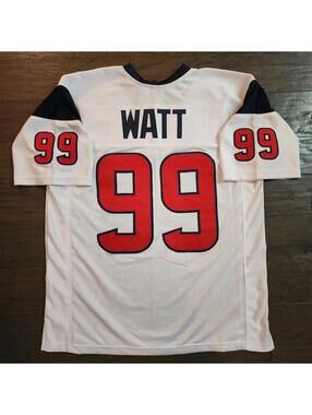 J.J. Watt Jersey #99 White Football No Brand/Logos Size XL